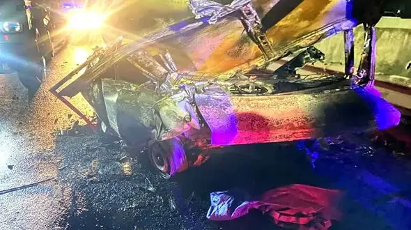 مرگ دردناک 2 جوان گیلانی در آتش سوزی خودروی پراید