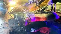 مرگ دردناک 2 جوان گیلانی در آتش سوزی خودروی پراید