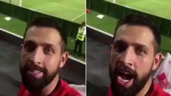 هیجان محسن افشانی در بازی دیشب  پرسپولیس و الاهلی عربستان+فیلم