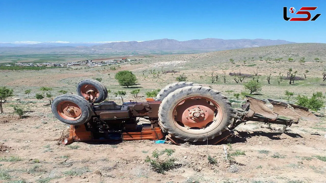 واژگونی تراکتور در کبودراهنگ جان راننده را گرفت