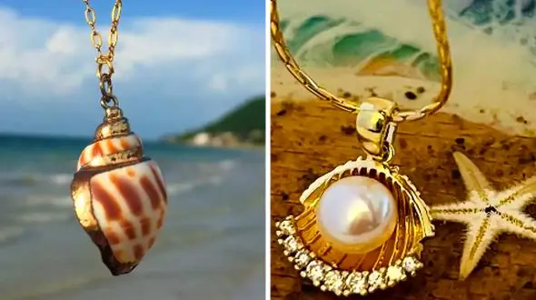 15 مدل گردنبند صدف و مروارید که شما را منحصر‌ به‌ فرد می‌ کند