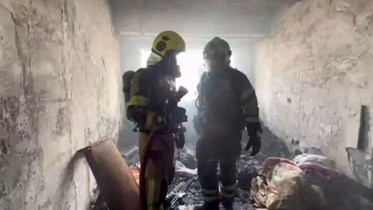 فیلم مهار آتش سوزی برج مسکونی دهکده المپیک