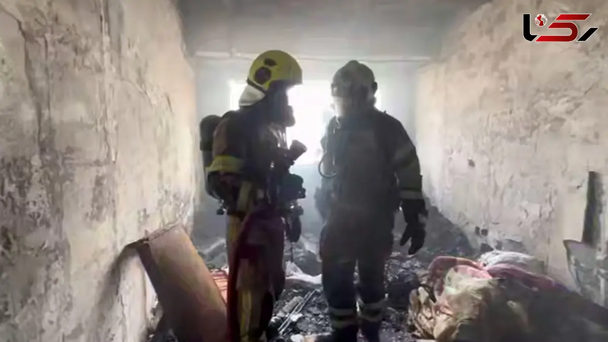 فیلم مهار آتش سوزی برج مسکونی دهکده المپیک