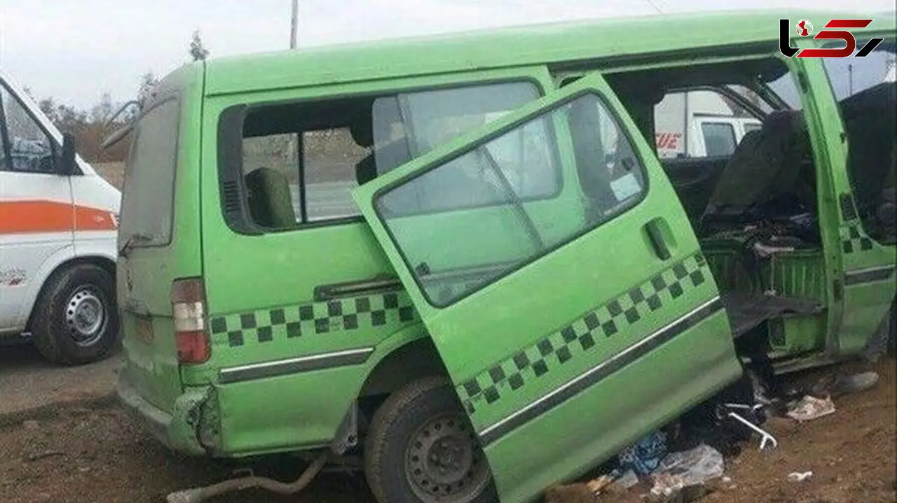 واژگونی «ون» در جاده مخصوص تهران؛ ۸ نفر مصدوم شدند
