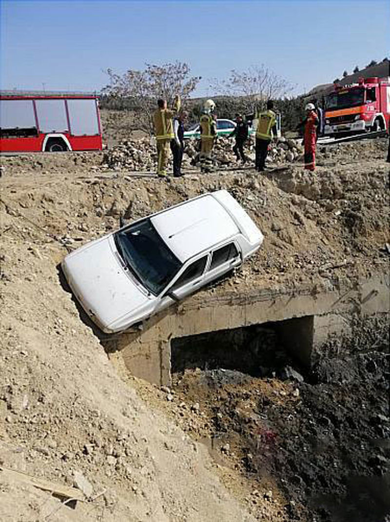 برخورد مرگبار پراید با عابر پیاده در بزرگراه شهید بابایی 