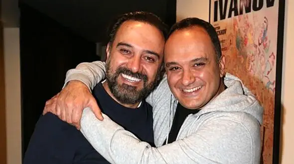 عکس خانوادگی  احسان کرمی و برزو ارجمند با مهاجرت به امریکا ! / به ایران بر می گردند !