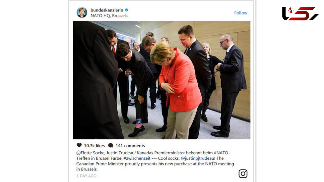 وقتی نخست‌وزیر ، با جوراب لنگه‌به‌لنگه پُز می‌دهد! +عکس