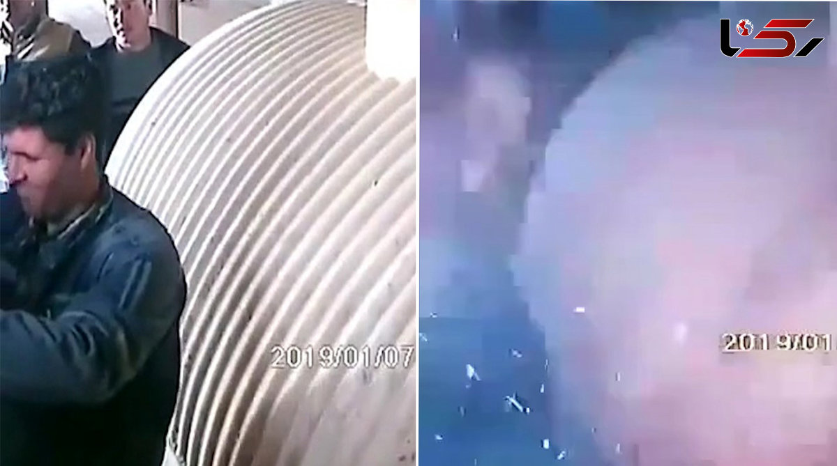 فیلم لحظه برق گرفتگی فجیع مرد جوان / او منفجر شد 