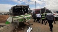 عکس صحنه وحشتناک تصادف اتوبوس سرویس کارکنان + آمار حادثه دیدگان