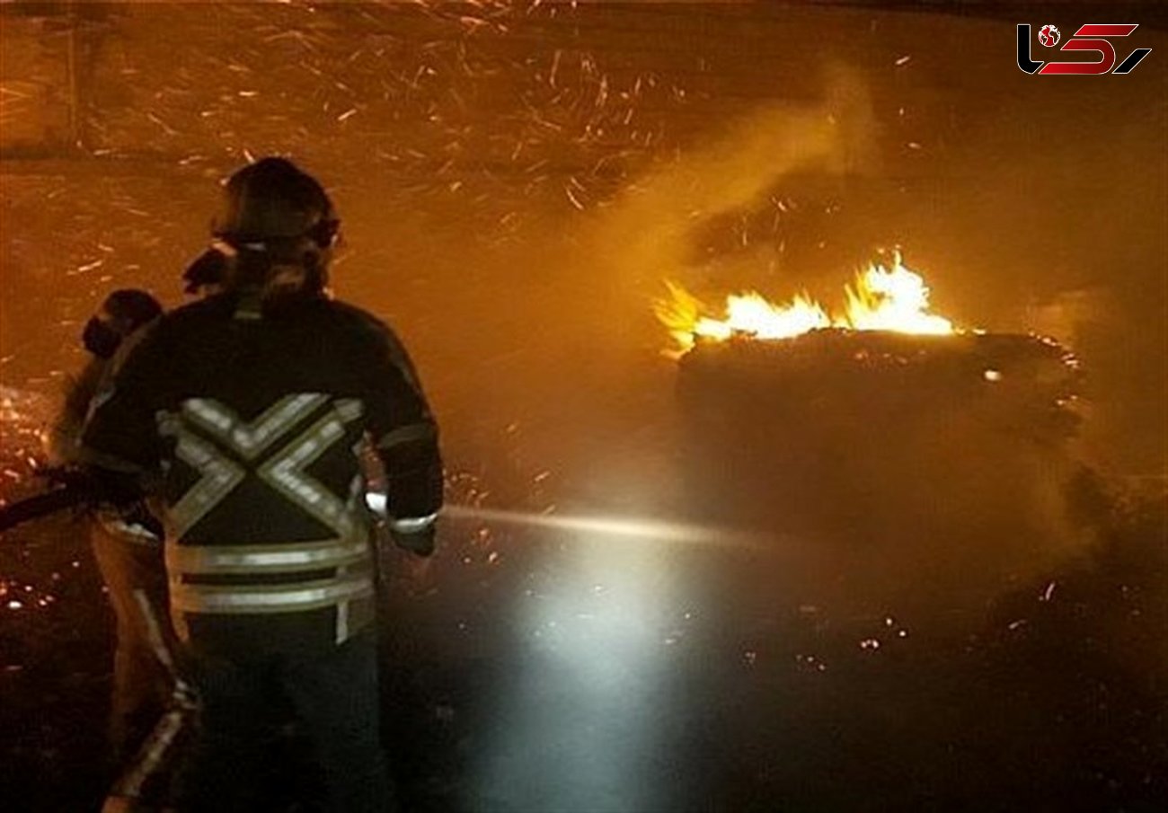  آتش‌سوزی گسترده در ۲ انبار بزرگ چوب + تصاویر 