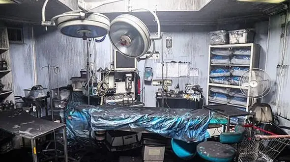 تجمع اعتراضی خانواده های قربانیان حادثه کلینیک سینا اطهر تجریش به آزاد بودن مقصران حادثه