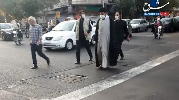 عکس فرزند رهبر انقلاب در اجتماع «امت رسول الله (ص) » 