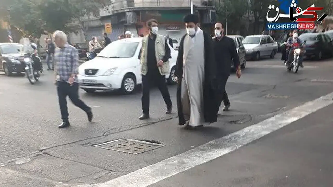 عکس فرزند رهبر انقلاب در اجتماع «امت رسول الله (ص) » 