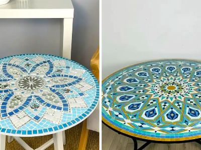 15 مدل میز عسلی کاشی‌ کاری برای عاشقان هنر سنتی