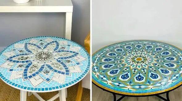 15 مدل میز عسلی کاشی‌ کاری برای عاشقان هنر سنتی