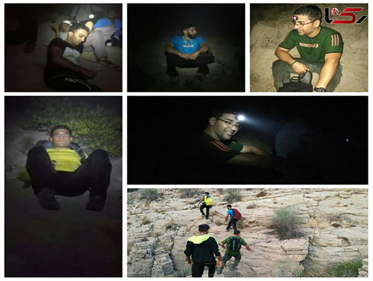 مشاهده پدر و پسر گم‌شده توسط تیم امداد و نجات هیئت کوهنوردی