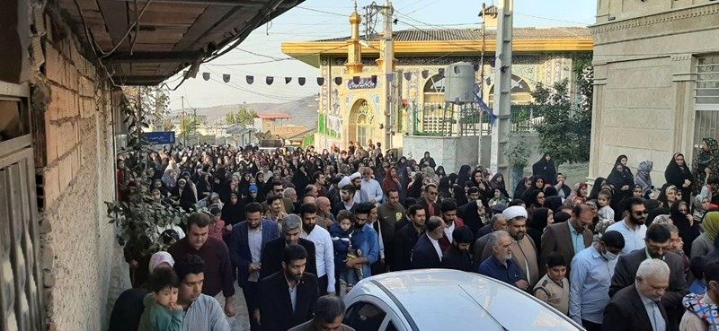 گزارش تصویری استقبال از زائر گمشده امیرمحمد نوچمنی زائر اربعین حسینی در زادگاهش 