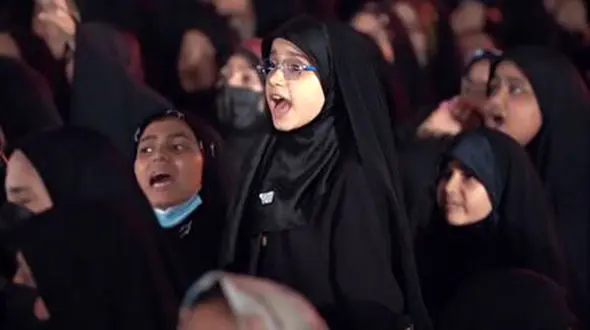 فیلم نوحه خوانی زیبای دختران جوان  با میثم مطیعی ! / به دلتان می نشیند