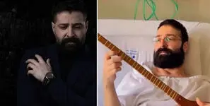 فیلم سوزناک حمید هیراد روی تخت بیمارستان / نواختن سه تار در روزهای سخت بیماری