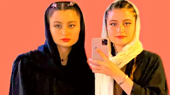 تولد سارا و نیکا با دسته گل