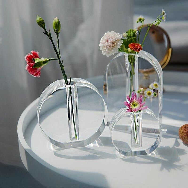 گلدان شیشه ای رومیزی جدید