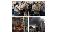 مهار آتش سوزی در اداره دارایی آزادشهر