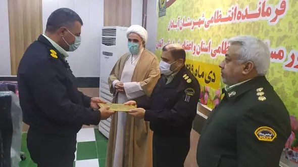 رییس پلیس آبادان بازنشسته شد + عکس