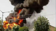 آتش‌سوزی هولناک در کارخانه ایزوگام‌سازی در اشتهارد