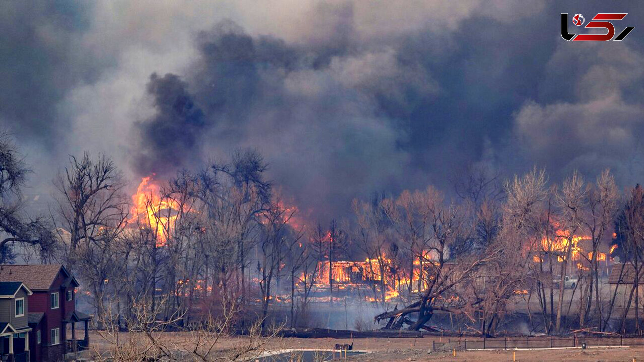 تخریب صدها خانه در آتش سوزی در ایالت کلرادوی آمریکا + فیلم