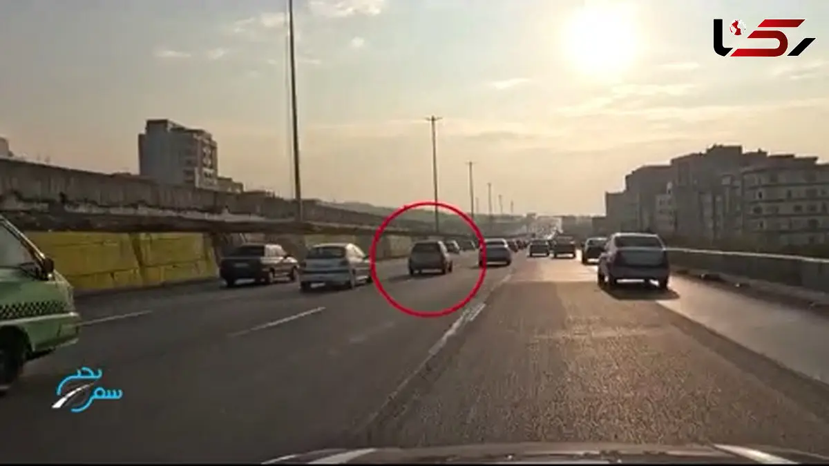 توقیف پراید متخلف با سابقه ۶ ماهه گواهینامه / رانندگی مارپیچ و سرعت غیرمجاز در بزرگراهای تهران