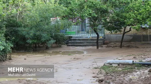 سیلاب در ارتفاعات شهرستان‌های آمل و بابل