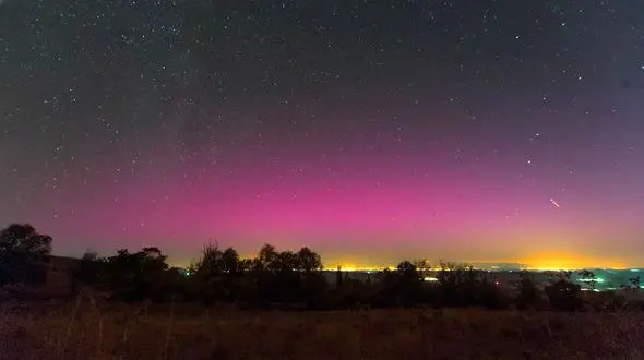 مشاهده شفق قطبی در جنوب مشهد! 