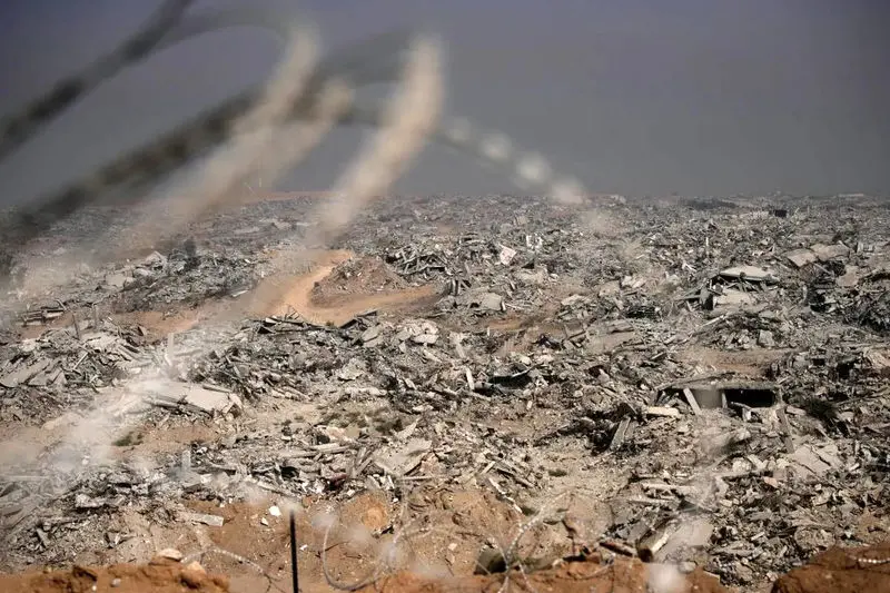 ویرانی‌های شمال نوار غزه پس از عملیات نظامی اسرائیل