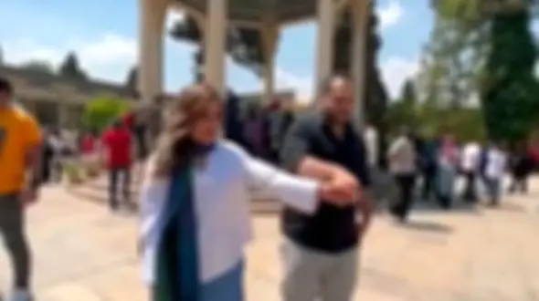 غوغای فیلم رقص و خواستگاری غربی  در حافظیه شیراز / جزییات برخورد جدی ! + ویدیو