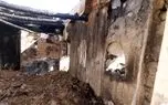 کمبود امکانات اطفاء حریق  یک خانه را در انجیرستان با خاک یکسان کرد + فیلم