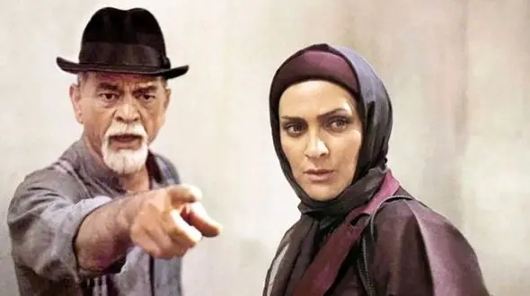 ملک مطیعی و فخیم زاده در پشت صحنه سریال ساختمان 85