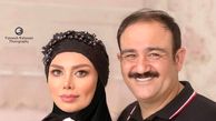 عکس های مدلینگی آرزو غفوریان، همسر مهران غفوریان با لباس مجلسی/ چه ست مادر دختری سفید صورتی زیبایی