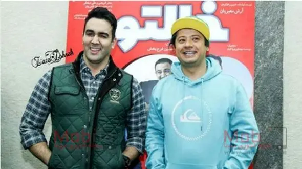 فیلم  آواز خوانی و رقص پوریا پورسرخ و علی صادقی  در دورهمی با آهنگ  گنج قارون  + موزیک ویدئو