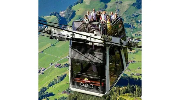 تصویری از اولین تله کابین دوطبقه جهان 