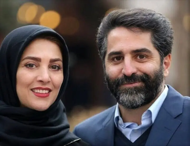 ژیلا صادقی و همسرش