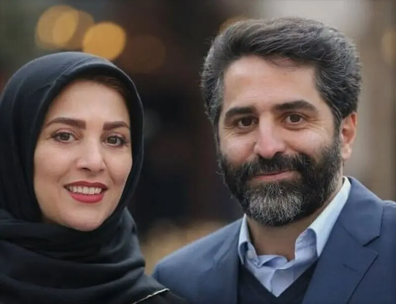ژیلا صادقی و همسرش