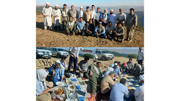 تصاویر عجیب از دورهمی آقای فرماندار مراوه تپه در اوج کرونا بدون ماسک ! 