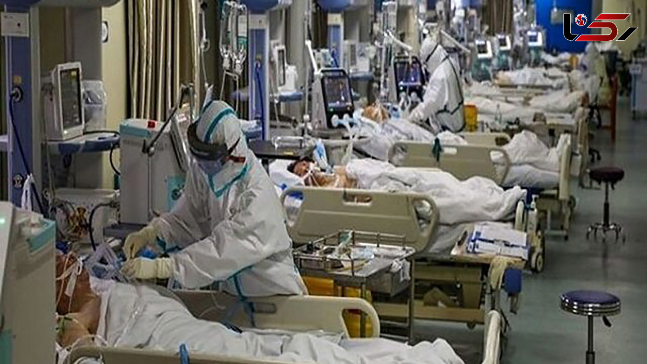 صف بیماران کرونا برای بستری در بیمارستان