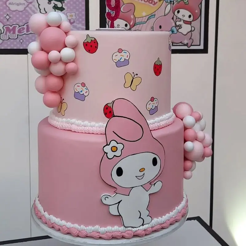 کیک تولد کرومی ساده