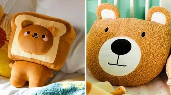 15 مدل بامزه کوسن خرسی که نباید از دست بدهید