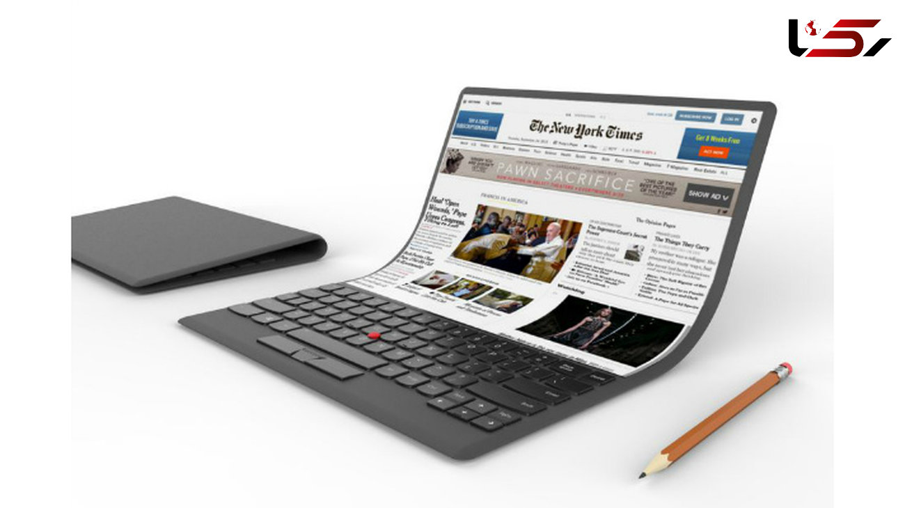 لنوو یک ThinkPad تاشو با نمایشگر انعطاف پذیر طراحی کرد