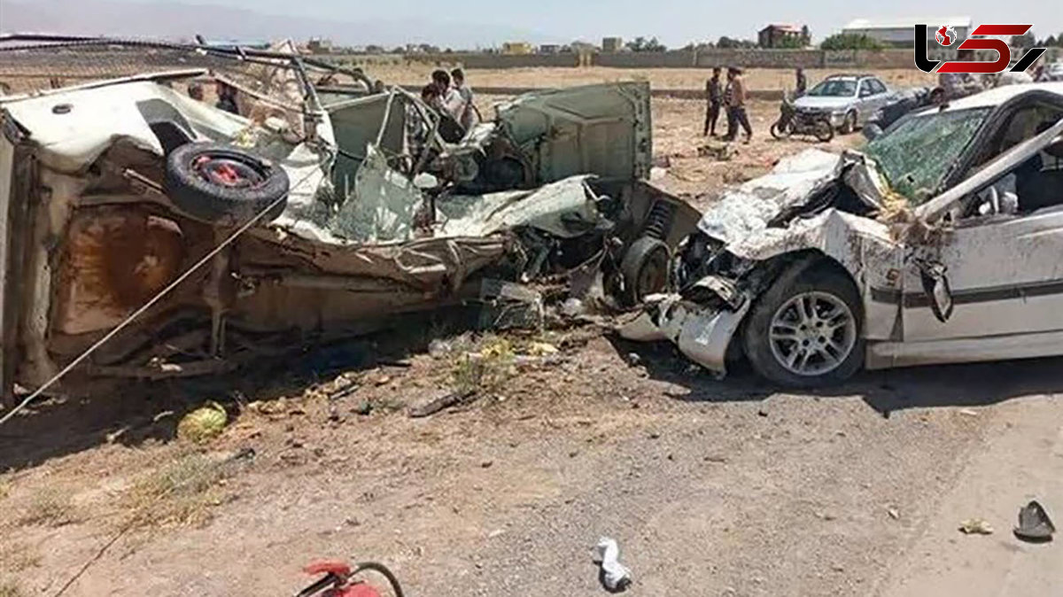 مرگ تلخ زن و مرد جوان در تصادف زنجیره ای شیراز