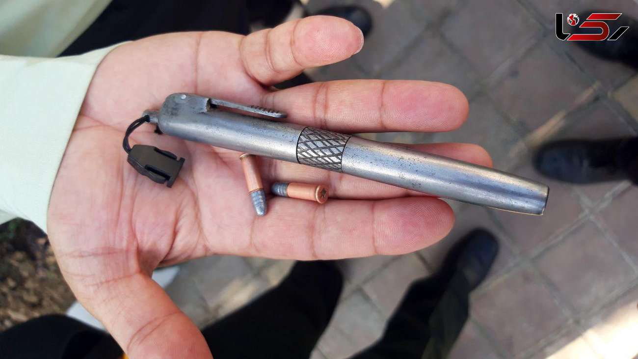 اسلحه ای شبیه به خودکار در دستان زورگیران تهرانی + عکس