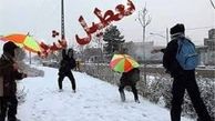 تعطیلی مدارس شهرستانهای کردستان به دلیل بارش برف و برودت هوا در روز دوشنبه