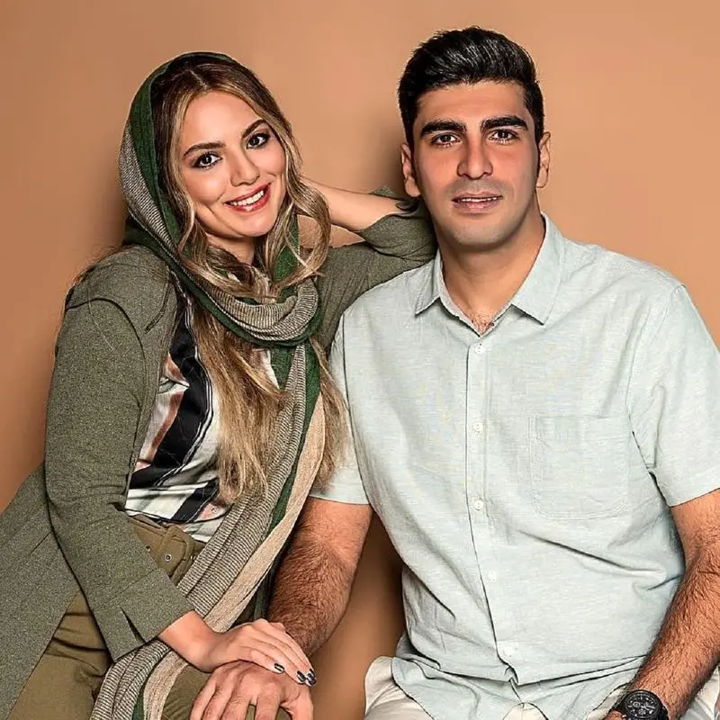 آیدا نامجو کنار همسرش 1